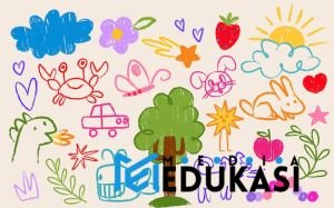 Buku Bergambar Buatan Sendiri – Siswa membuat buku cerita dari kertas bekas.