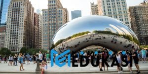 Cloud Gate (The Bean) di Chicago: Refleksi Kota dan Diri dalam Bentuk Logam